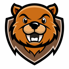 Beaver Mascot Logo Vector Illustration on White Background - SVG Design, Cricut Files, Vector Graphics for T-Shirts & More