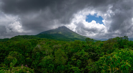 Panoramic view of Arenal volcano, Costa Rica
