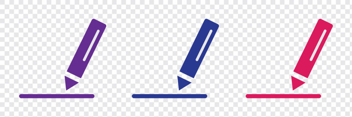 edit pen icon, create modify pen sign button, Pencil icon, sign up icon - editing text file document icons
