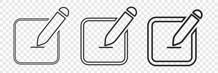 Edit icon vector isolated on white background. Pencil icon. sign up Icon vector. edit text