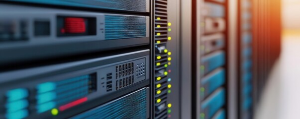 Closeup of quantum computer with advanced algorithms