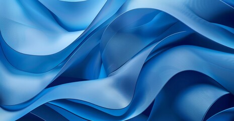 Abstract background. Windows wallpaper, curved shapes and shadows, design, banner, or presentation blue organic shapes and lines.