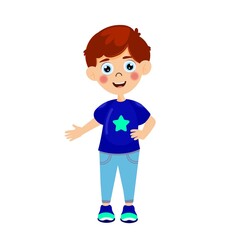 Happy kids vactor image 