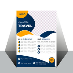 Unique Traveling agency flyer design