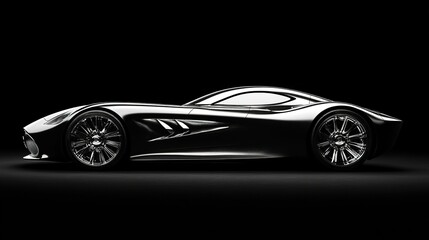 Fototapeta premium A sleek luxury car design showcasing elegant curves and high-end finishes