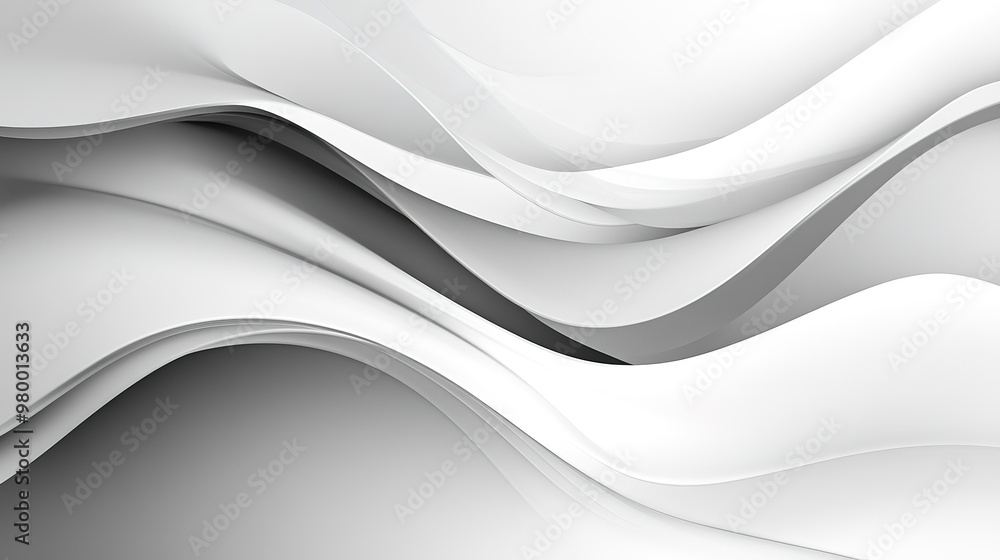 Poster a smooth monochrome abstract design with flowing lines and soft transitions