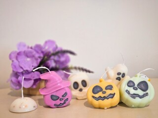 Halloween candle theme for Halloween day.