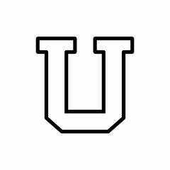 university font icon sign vector