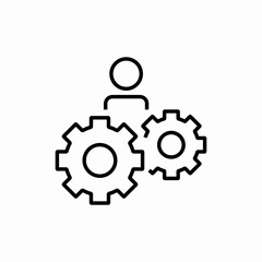 user settings icon sign vector
