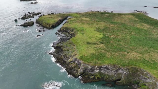 &icirc;le de Ireland's Eye, pr&egrave;s de Dublin, port de Howth