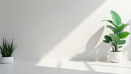 empty space inside the room next to the window, for text, copy, product presentation, furniture