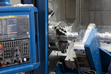 manufacturing process on metalworking CNC machine