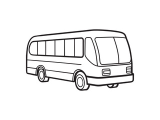 Bus silhouettes vector art illustration , bus vector art .