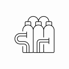 factory tank icon sign vector