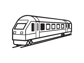 Train  silhouettes vector art illustration , Train vector art .