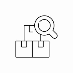 search delivery packages icon sign vector