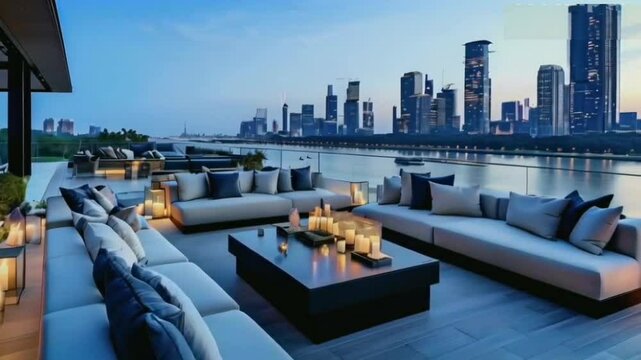 Penthouse View: Exclusive High-Rise Living with Panoramic Skyline