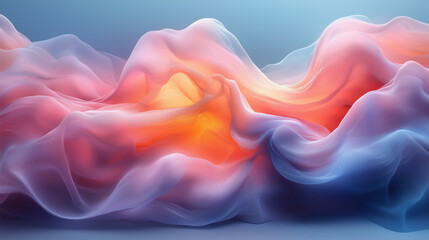 Obraz premium abstract background in pastel orange and purple tones