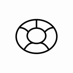 lifebuoy support icon sign vector