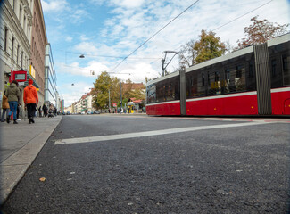 Fototapeta premium Vienna, Austria - September 17, 2024: candid street photos of the casual daily life in the Vienna