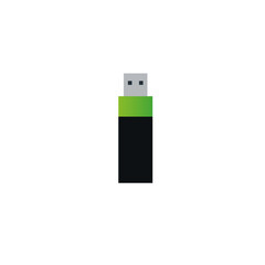 Pen drive icon flat vector design