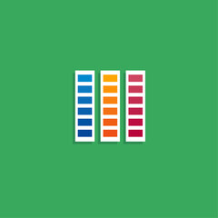 Color guide flat vector design