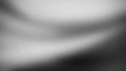 A sleek abstract gradient in grayscale, featuring smooth transitions between light and dark tones, with a grainy texture, perfect for minimalist backgrounds and modern designs