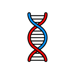 Thin line concept. DNA Icons set vector illustration. Polygonal DNA concept. genetic sign, elements and icons collection. stock illustration