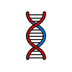 Thin line concept. DNA Icons set vector illustration. Polygonal DNA concept. genetic sign, elements and icons collection. stock illustration