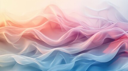 Mesmerizing Pastel Waves   Captivating Abstract Digital Artwork with Fluid Gradient Motion  Elegant and feminine design with a dreamlike