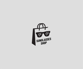 Sunglasses Shop Pictorial Logo – Stylish Eyewear Icon for Fashion, Retail, and Optics Branding