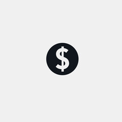 Dollar sign icon flat vector design