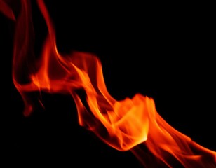 Fototapeta premium A breathtaking capture of molten lava erupting from a volcano, glowing brightly against the dark night sky. generative ai