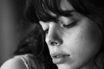 Obraz premium Deep Sadness in the Human Soul