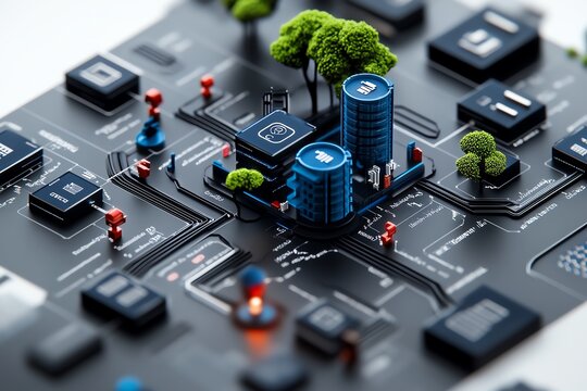 A complex database ERD (Entity-Relationship Diagram), showcasing the relationships between multiple tables and entities