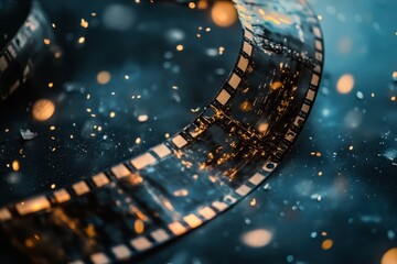 film strip cinematic backdrop