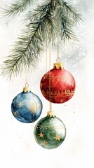 Festive Christmas Ornaments with Gold Star and Holiday Cheer