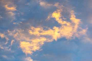 Clouds Catching Dawn Rays