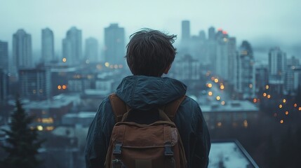 Standing at the Edge of a New Adventure in the City