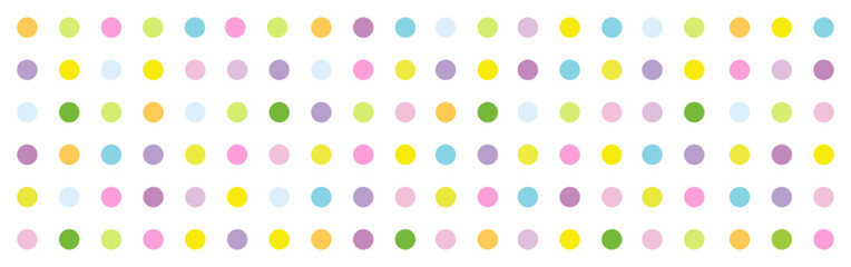 Polka dot colorful banner background