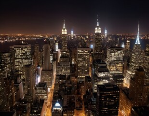 Obraz premium New York, Las Vegas, Skyline, Panorama