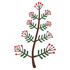 Naklejka premium Christmas flowers