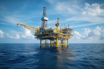 Remote offshore platform extracting raw materials for onshore refining power and petrochemicals