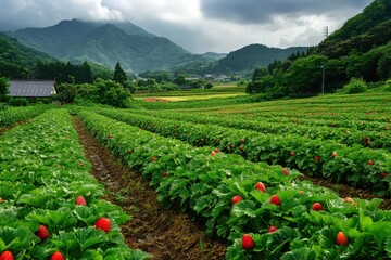 strawberry farm Fukuoka Japan