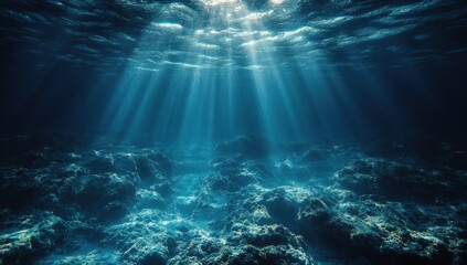 Sunbeams Through the Ocean Depths