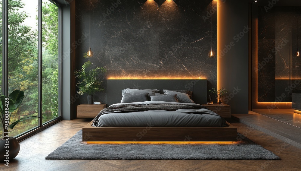 Canvas Prints Modern Bedroom Interior Design