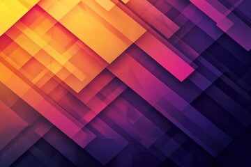 Obraz premium Abstract Geometric Pattern with Yellow, Orange, Pink, and Purple Rectangles