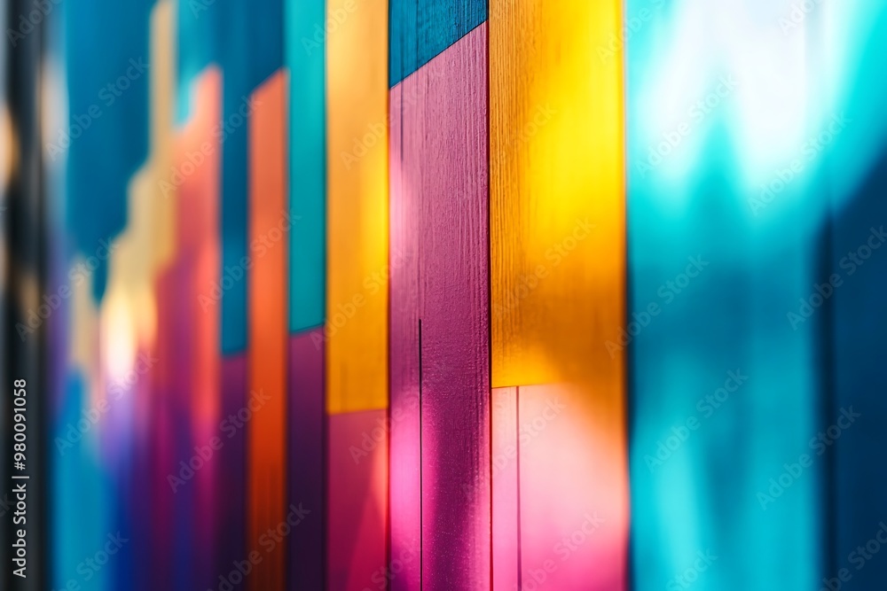 Poster abstract colorful bars pattern background. modern geometric design for website or social media