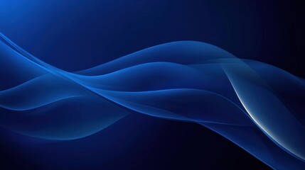 Obraz premium A dark navy blue background with a smooth gradient transitioning to lighter blue towards the center.