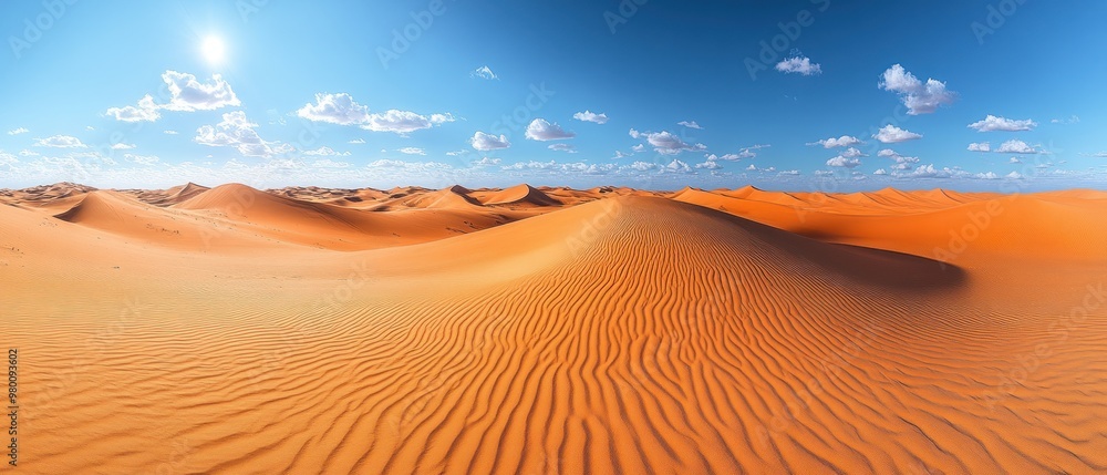 Canvas Prints Expansive Desert Landscape Under a Clear Sky